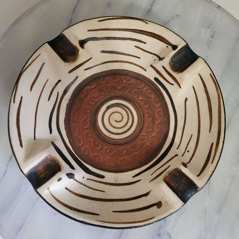 Vintage Germany Terracotta Ashtray